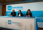 Los diputados populares, Máximo López, Sandra Moneo y Gema Conde.